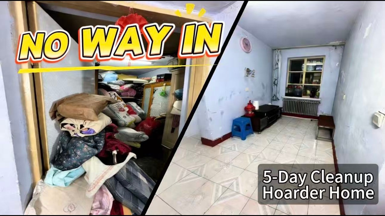 Она даже не могла войти в собственный дом | Экстремальная 5-дневная уборка дома, заваленного хламом