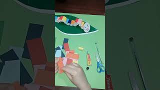 كيفية عمل دودة،???بالورق الملون.how to make a worm weth colored papers