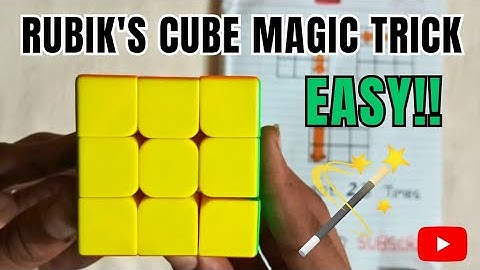 3 × 3 Cube magic trick | Easy | 