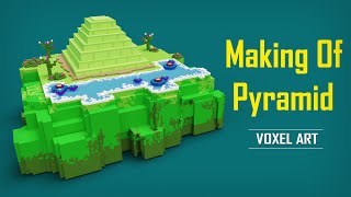 Magicavoxel timelapse: How to make pyramid voxel art