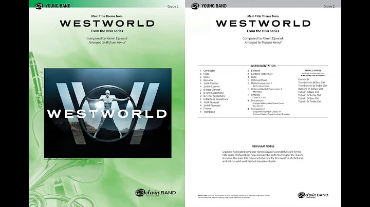 Main Title Theme from Westworld, arr. Michael Kamu...