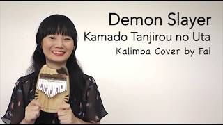 Video thumbnail of "Demon Slayer - Kamado Tanjirou no Uta (Kimetsu no Yaiba EP19 ED2)┃Kalimba Cover with Note By Fai"