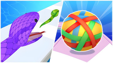 Snake Run Race 3D / Flexy Runner - All Max Mobile Gameplay 