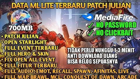 Data ML Lite 700MB Open Event Custom UI Dll Patch Transformers No Password | ML Lite Terbaru | MLbb