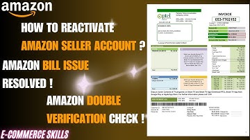 How To Reactivate Amazon Seller Account Bill Issue Resolved Amazon Double Verification Check #amazon