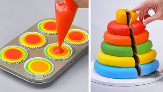 Fancy & Creative Rainbow Cake Decorating Ideas | Amazing Color Cake Decorating Tutorials You'll Love