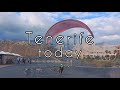 Tenerife today. Beach in La Caleta, Costa Adeje. Life in cave. Spain 4K