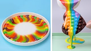 Most Satisfying Rainbow Cake Decorating Compilation For Cake Lovers | Fancy Colorful Cake Decorating