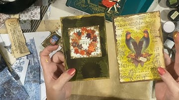 #50stackchallenge7 | #15  Wreath and #16 Gold @craftycat7212