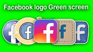 Facebook super icons logo Green screen footage