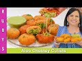 Aloo Chutney Cutlets with Chicken & Cheese Iftar & Ramadan 2021 Recipe in Urdu Hindi - RKK