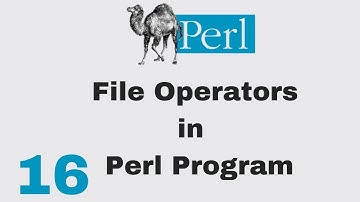 Perl Script Basic Tutorial 16 File Operators