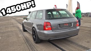 1450HP Audi S4 B5 3.0 V6 Biturbo TTD 304 KM/H Brutal Accelerations!