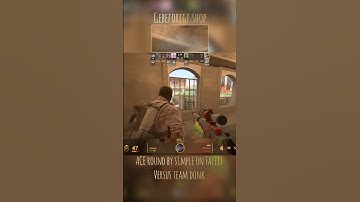 Ace round by s1mple on Faceit finished with a 2v1 clutch against Team donk 🙄 #cs #cs2 #csgo #shorts