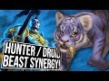 Crazy Hunter & Druid Beast Synergy Deck! | Arena | Saviors of Uldum | Hearthstone