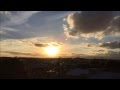 Pôr-do-sol em timelapse