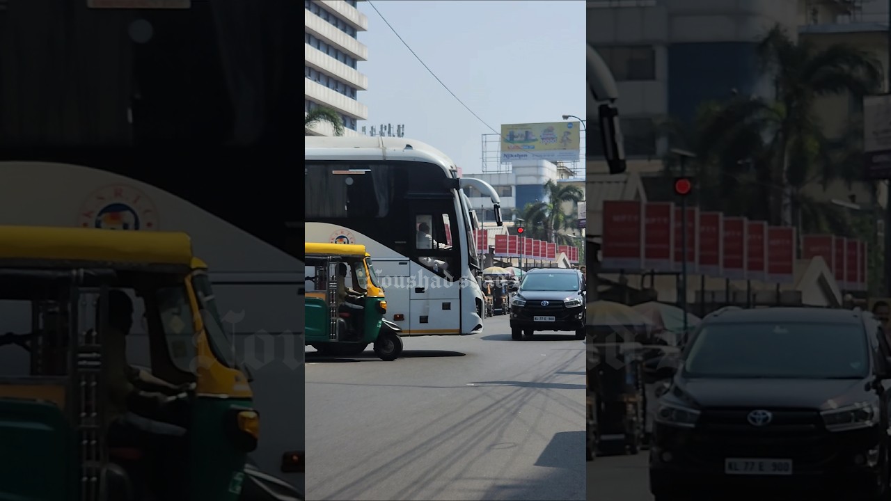Extra Long volvo multi axle bus hardest turn🙌KSRTC airavat VOLVO 9600🔥