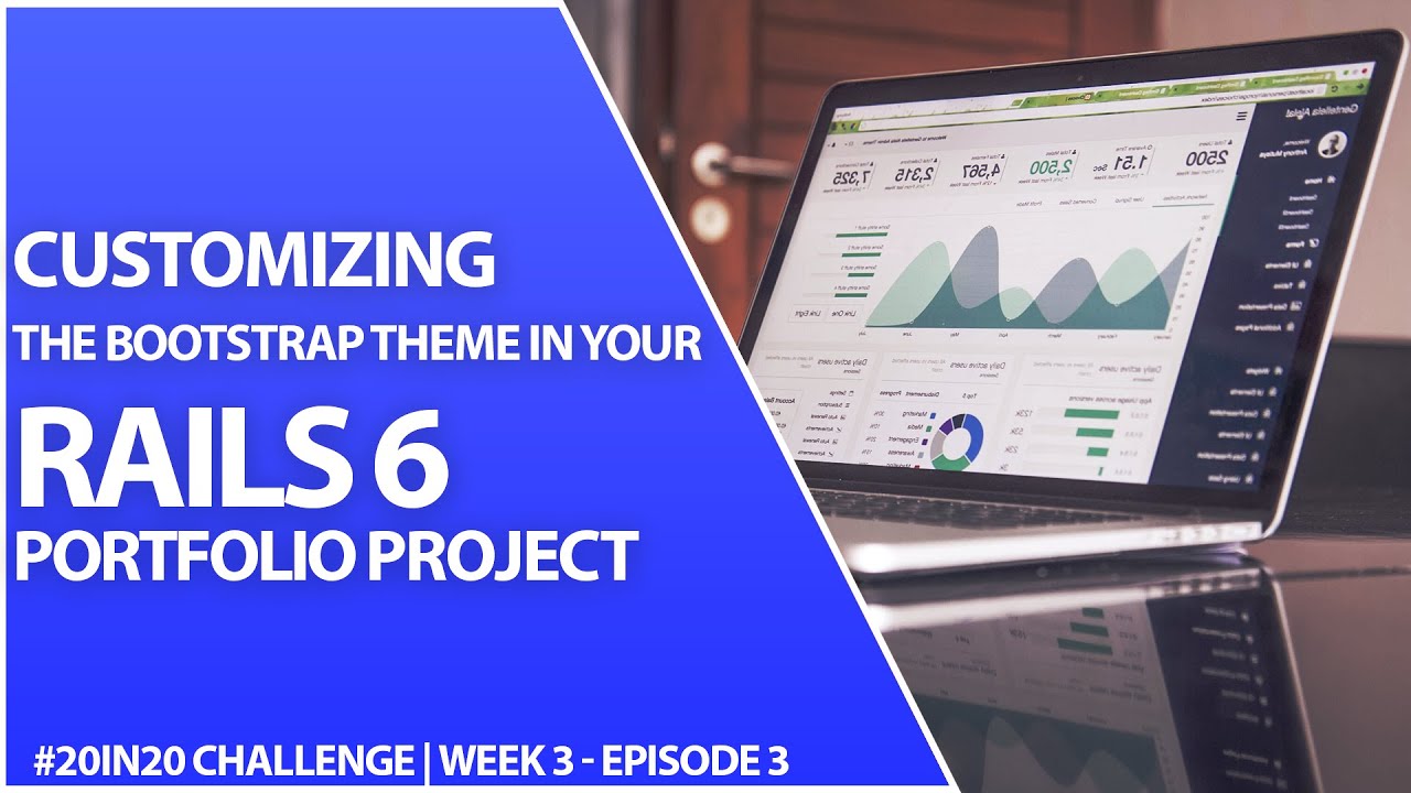 Customizing A Bootstrap Theme With Font Awesome For Your Portfolio Project | Week 3 Part 3 - 20in20