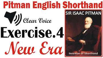 Pitman Shorthand Exercise 4   | Longhand & Shorthand Dictation |   | For Beginners Complete Course |