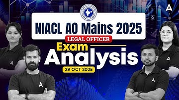 NIACL AO Mains Analysis 2025 | NIACL AO Legal Officer Exam Analysis | NIACL AO Mains Exam Review