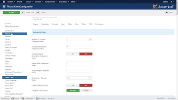 Joomla! Filter Options - Global Configuration, Article, Components