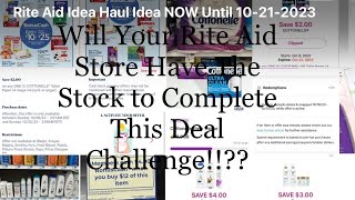 My Rite Aid FREE Plus Money Maker after Rewards & Rebates Haul IDEA w Breakdown | 10/15/23 -10/21/23
