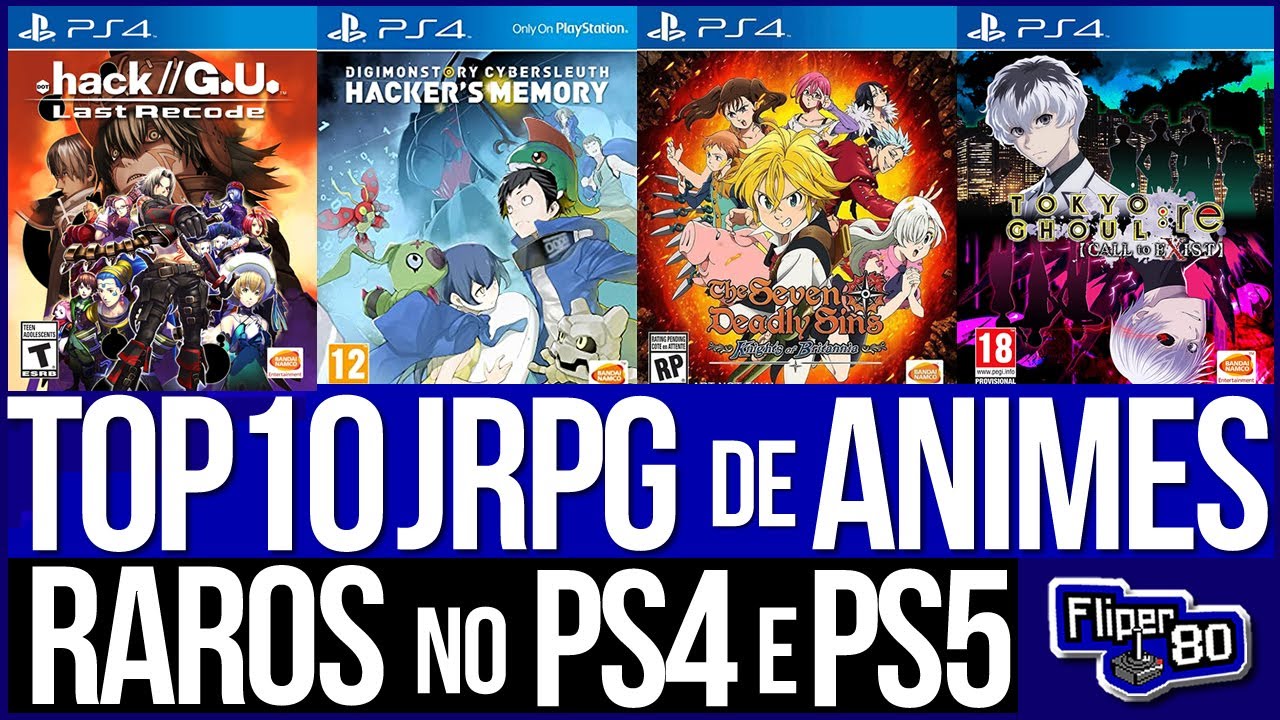 TOP 10 JRPGS de ANIMES e MANGÁS RAROS - RPG estilo japonês - YouTube