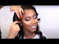 BOMB 💣LACE MELT🔥Hair ✂️MAKEUP 💇‍♀️Hair Transformation | DARK SKIN MAKEUP TRANSFORMATION| EVA HAIR