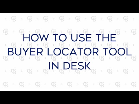 Buyer Locator Tool in Desk