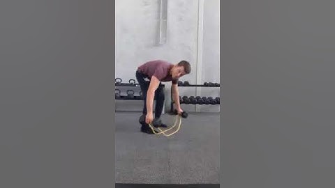 Bent over banded dumbbell rows