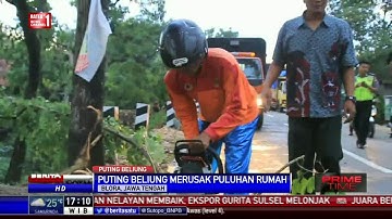 Puting Beliung Rusak Puluhan Rumah di Blora