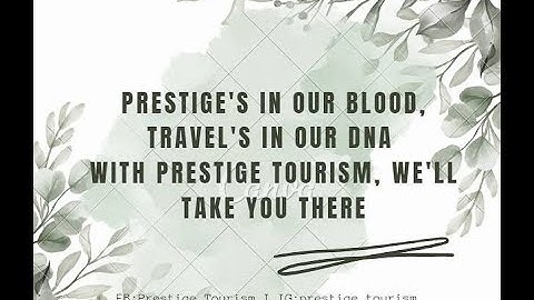 STID 1013 GROUP B PROMOTING VIDEO (Prestige Tourism)