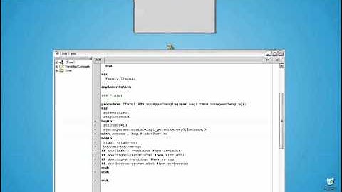 Прилипание формы краю рабочего стола в Delphi7.flv