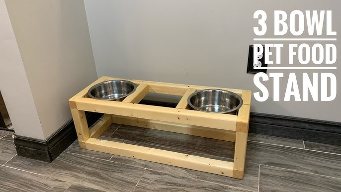 DIY Modern Dog Bowl Stand from Scrap Wood--{just 4 Easy Steps!}