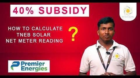 5 Kw solar panel Example | How to calculate TNEB solar NET meter reading | Net metering in Chennai