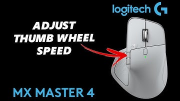 How To Change Thumb Wheel Speed Of Logitech MX Master 4