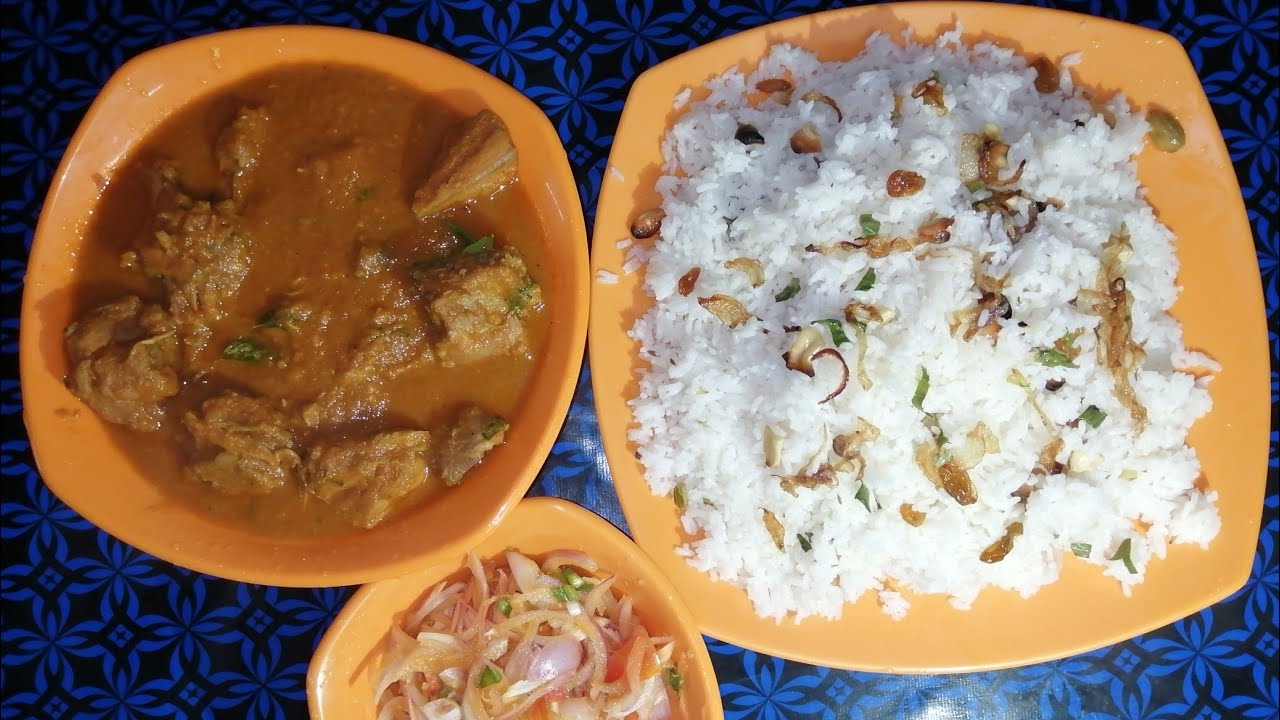 Special Chicken Curry And Ghee Rice സ്പെഷ്യൽ ചിക്കൻ കറിയും