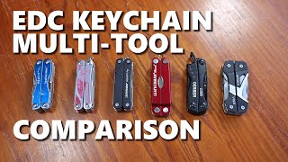EDC Keychain Multi-Tool Comparison (Leatherman Squirt P4 PS4 Micra, Gerber Dime Vise)