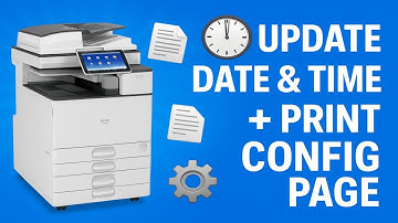 How to Update Date, Time, and Print Configuration Page on Ricoh IM C2010 Printer