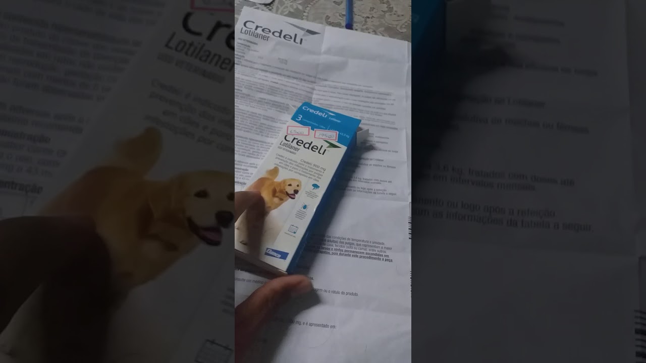 Credeli comprimido antipulgas e carrapatos