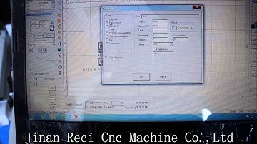 QR code setting in software fiber laser marker from recicnc