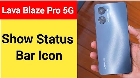 How to show status bar icon, Lava Blaze Pro 5G me status bar icon Kaise lagaen