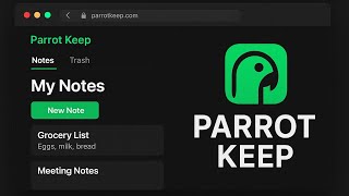 Parrot Keep – Personal Note-Taking Web App! 💚🖤 || Add Note Project in Java