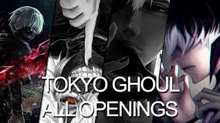 Vignette de la vidéo "All Tokyo Ghoul openings full (1-4)"