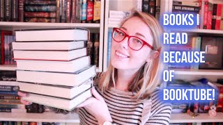 My Favorite Books I Read Because of Booktube!