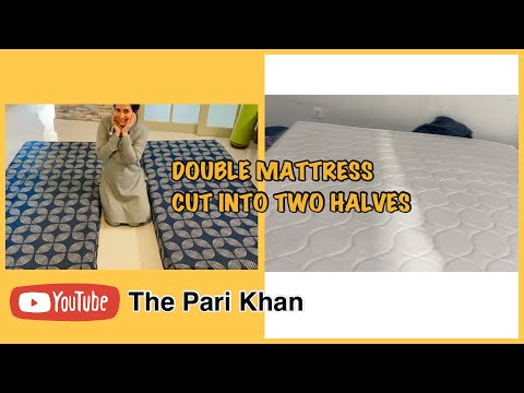 How to cut double mattress into two single Mattresses