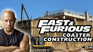 Fast and Furious: Hollywood Drift Coaster Construction Progress at Universal Studios Hollywood