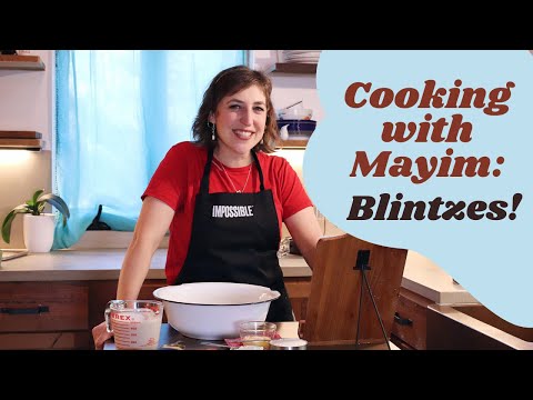 Cooking Vegan Blintzes for Shavuot! || Mayim Bialik