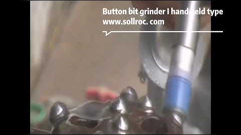 Button bit grinder I - Hand held type