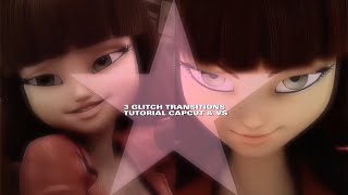 3 GLITCH TRANSITIONS | CAPCUT & VIDEO STAR TUTORIAL